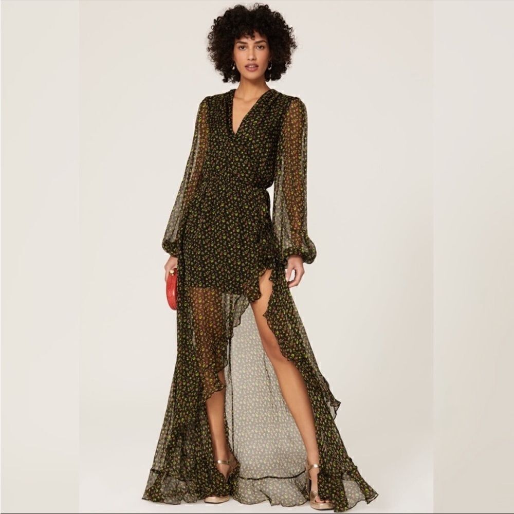 CAROLINE CONSTAS Vivian Winter Rose Dress